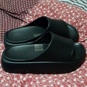 Black Slide Sandals